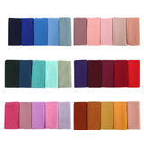 Plain Bubble Chiffon Hijab Shawl Scarf Women 2019 Solid Color Long Shawls and Wraps Muslim Hijabs Scarves Ladies Foulard Femme