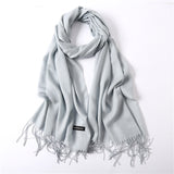 2019 solid color soft women scarf cashmere-like scarves lady summer thin shawls wraps winter pashmina femal hijab headband
